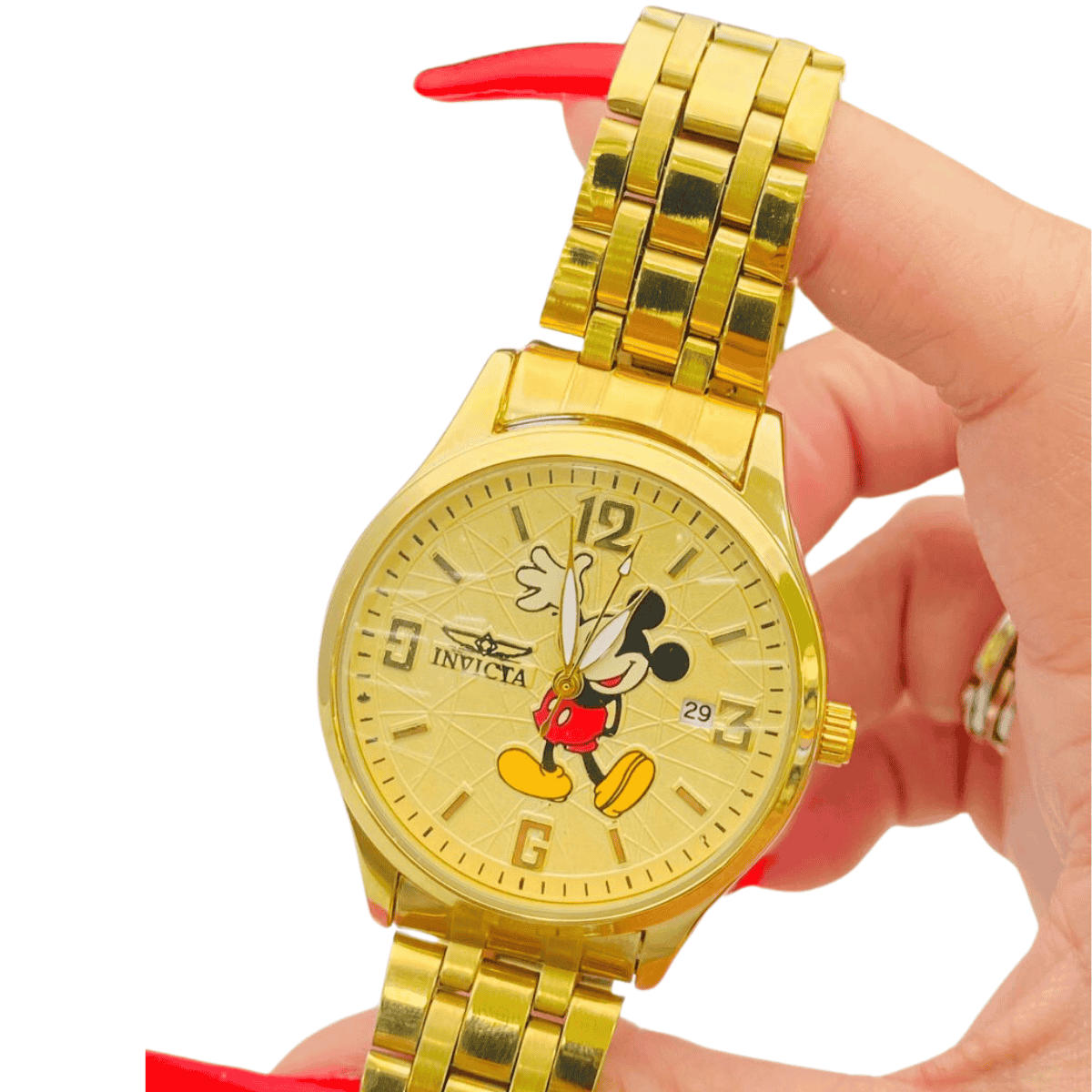 Comprar Reloj Invicta Mickey Mouse Mujer. Los relojes Invicta Mickey Mouse Mujer son una combinación perfecta de estilo, funcionalidad y el encanto icónico de Disney. Si buscas comprar un reloj que sea único y sofisticado, este modelo es ideal para ti. En Onlineshoppingcenterg te ofrecemos una amplia variedad de relojes Invicta con diseños exclusivos de Mickey Mouse, adaptados a los gustos de cada mujer.  Características principales del Reloj Invicta Mickey Mouse Mujer Elegir un reloj no es solo una cuestión de tiempo, sino también de estilo. Aquí te contamos por qué el reloj Invicta Mickey Mouse Mujer es una excelente opción:  Diseño icónico: Los relojes Invicta con diseños de Mickey Mouse destacan por su elegancia y creatividad. Desde estilos clásicos hasta modernos, encontrarás opciones que se ajustan a cualquier ocasión.  Materiales de alta calidad: Fabricados con acero inoxidable, cristal mineral resistente a rayaduras y correas duraderas, estos relojes garantizan una larga vida útil.  Ediciones exclusivas: Algunos modelos de la colección son ediciones limitadas, lo que los hace aún más especiales para los amantes de Disney.  Versatilidad: Perfectos tanto para el uso diario como para eventos especiales, estos relojes combinan con cualquier outfit.  Ventajas de Comprar Reloj Invicta Mickey Mouse Mujer en Onlineshoppingcenterg En Onlineshoppingcenterg nos aseguramos de ofrecerte la mejor experiencia de compra. Aquí tienes algunas razones por las que deberías elegirnos:  Variedad de modelos: Desde el reloj Invicta Mickey Mouse Mujer hasta otros modelos populares como el reloj Mickey Mouse vintage y el reloj Citizen Mickey Mouse.  Precios competitivos: Te garantizamos precios accesibles para que adquieras tu reloj favorito sin gastar de más.  Compra segura: Nuestra tienda online utiliza métodos de pago seguros y confiables.  Envío rápido: Recibe tu reloj Invicta Mickey Mouse en la comodidad de tu hogar en tiempo récord.  Comparativa con otros relojes de Mickey Mouse Si bien el reloj Invicta Mickey Mouse Mujer es una de las opciones más populares, hay otros modelos que también podrían interesarte. Aquí te dejamos una breve comparativa:  Modelo	Características destacadas	Ideal para Citizen Mickey Mouse	Movimiento ecológico y diseño minimalista	Mujeres con gusto por lo moderno Reloj Fossil Mickey Mouse	Estilo vintage y detalles retro	Amantes de lo retro Reloj Lorus Disney	Diseño juvenil y asequible	Uso diario casual Preguntas frecuentes sobre el Reloj Invicta Mickey Mouse Mujer 1. ¿El reloj Invicta Mickey Mouse es resistente al agua? Sí, la mayoría de los modelos son resistentes al agua hasta 100 metros, lo que significa que puedes usarlo en actividades diarias como lavarte las manos o bajo la lluvia.  2. ¿Dónde puedo ver más modelos? En nuestra tienda online Onlineshoppingcenterg, donde encontrarás desde el reloj Invicta Mickey Mouse Mujer hasta otros modelos como el reloj Swatch Mickey Mouse.  Cómo comprar tu Reloj Invicta Mickey Mouse Mujer Comprar en Onlineshoppingcenterg es muy fácil. Sigue estos pasos:  Explora nuestro catálogo: Encuentra el modelo que más te guste, ya sea un reloj Invicta Mickey Mouse Mujer o un reloj vintage de Mickey Mouse.  Agrega al carrito: Haz clic en "Comprar" y sigue las instrucciones para completar tu pedido.  Elige tu método de pago: Aceptamos tarjetas de crédito, débito y otros métodos seguros.  Recibe tu pedido: Disfruta de tu reloj en pocos días.    No esperes más y adquiere hoy mismo el reloj Invicta Mickey Mouse Mujer que tanto deseas. En Onlineshoppingcenterg te garantizamos calidad, estilo y el mejor precio.